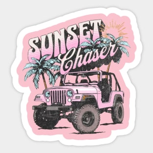 Sunset Chaser Jeep Sticker